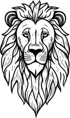 lion head cartoon