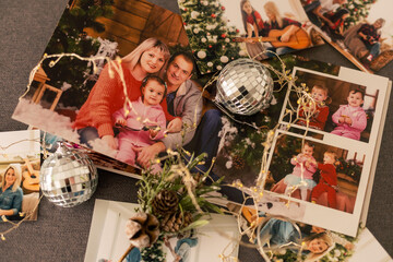 photo next to gifts, garland.