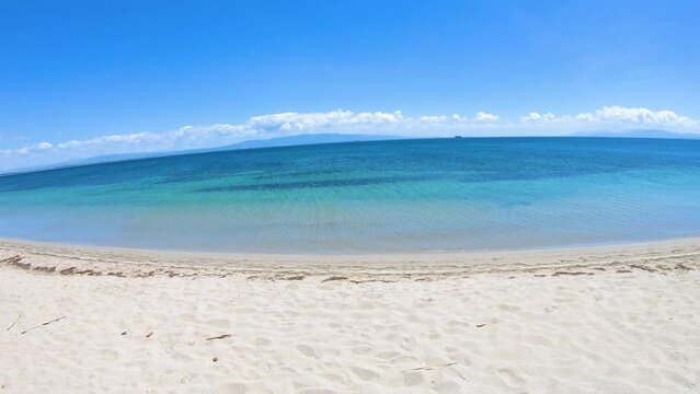 Mare Morto beach on a sunny day. Sardinia, Italy