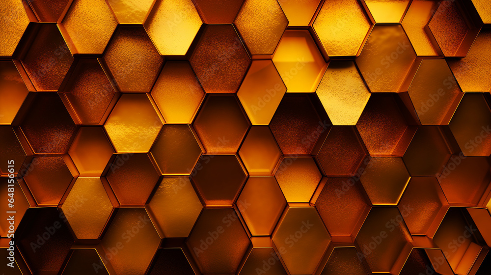 Poster honeycomb pattern background image.