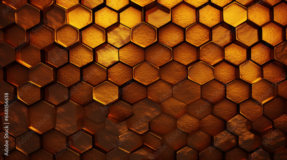 Poster honeycomb pattern background image.