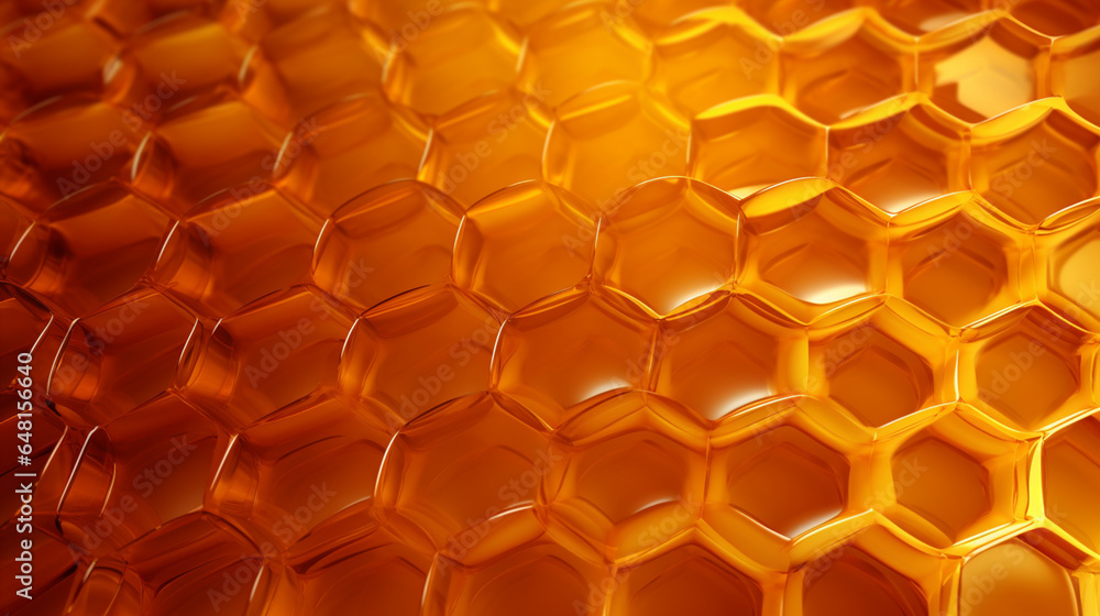 Poster honeycomb pattern background image.