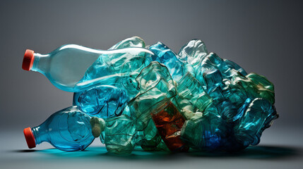 Plastic waste garbage used bottle