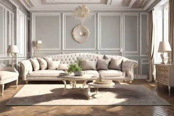 A beautiful sofa set in hall