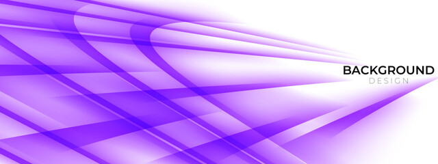 Smooth waves on white background. Futuristic technology design backdrop with purple gradient transition.