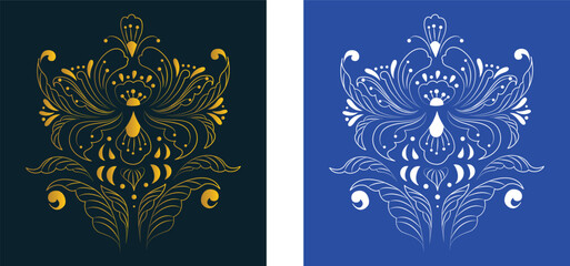 Paisley. Ethnic ornament. Flower Hand Drawn Vector illustration.