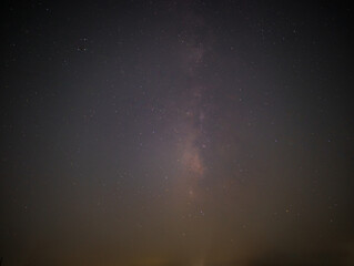 Fototapeta na wymiar Perseid meteor shower night sky in Houston, Texas