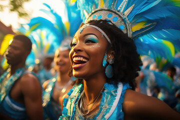 Colorful Carnival Street Festivities