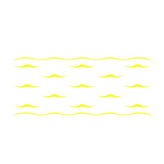 yellow water wave icon