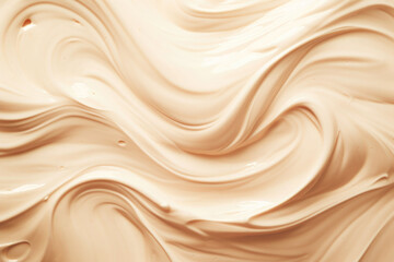 Beauty tinted cream texture. Skincare cosmetics background. Generative AI
