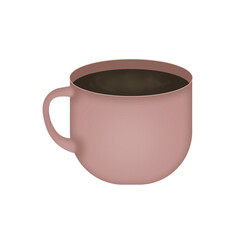 coffee colored ceramic coffee cup png