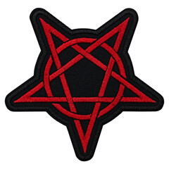Pentogram patch. Occult accessory, dark magic. Satan, Baphomet, Devil, Hades, Lilith. Accessory for...
