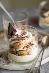 tiramisu in a glass