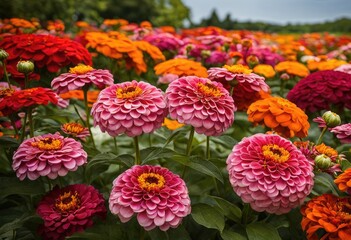 colorful flower bed