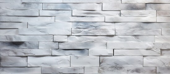 Fototapeta premium White brick texture and design on wall