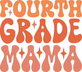 mother's day retro svg design