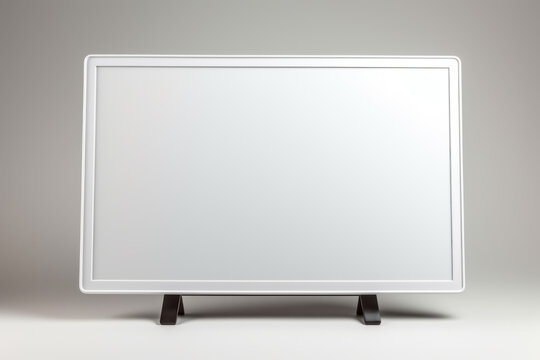 A computer monitor isolated on a white background. Insert your own image. Narrow bezel. Marketing software.