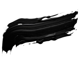 Black Oil Paint Brush Stroke