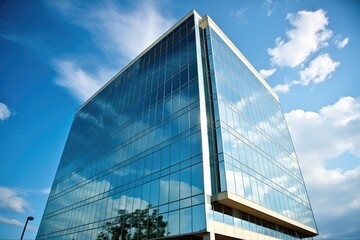 Fototapeta na wymiar Sleek Glass Corporate Building
