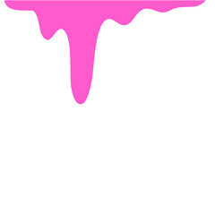 Pink Liquid Drips.Paint Dripping .Current Pink Paint