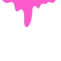 Pink Liquid Drips.Paint Dripping .Current Pink Paint