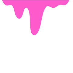 Pink Liquid Drips.Paint Dripping .Current Pink Paint