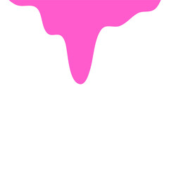Obraz premium Pink Liquid Drips.Paint Dripping .Current Pink Paint