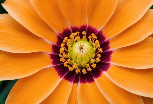 close-up photograph capturing the intricate details and textures within the center of an exotic flower