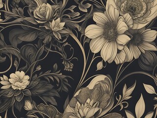 Floral patterns depict a modern wedding celebration, Floral theme background,
Floral seamless pattern for fabric, textile, gift wrap and wallpaper. Generative AI