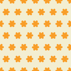 Seamless vector pattern with flower a background