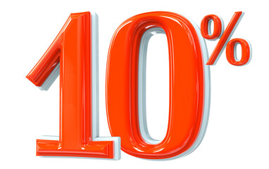 Number 3d render png transparent