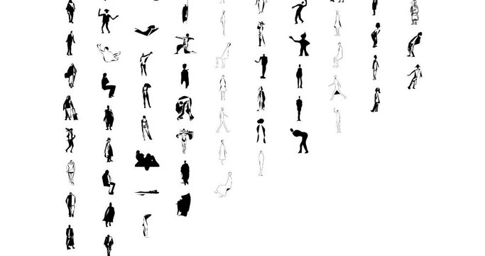 Architecture silhouette set
