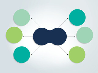 Flowchart diagram, scheme. Infographic element.
