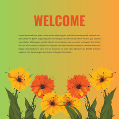 Floral Welcome Design