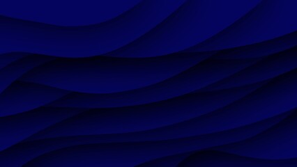 Abstract blue background with wavy lines. Vector illustration.