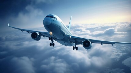 Fototapeta na wymiar Airline, Airplane, Air freight logistics technology