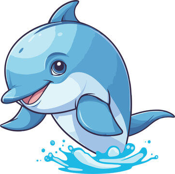 Dolphin, Illustration Vector