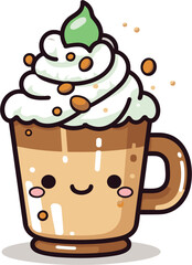 Irish Coffee Cake, Illustration Vector