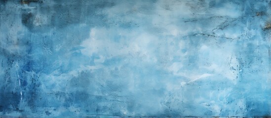 Obraz premium Retro grunge background with blue concrete wall texture