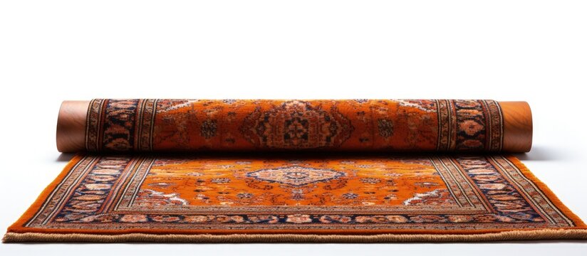 White background with carpet picture