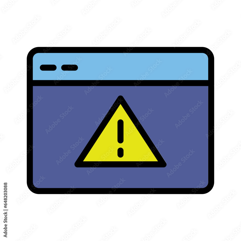 Wall mural seo storage warning icon