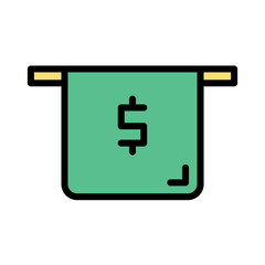 Fototapeta premium Atm Bank Cash Icon