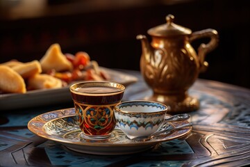 Photo of traditional Arabic coffee
