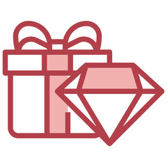PRECIOUS GIFT filled outline icon,linear,outline,graphic,illustration