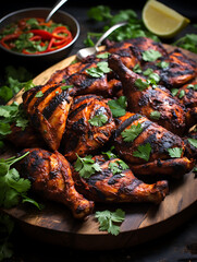 Tandoori-Style Grilled Chicken: Indian Spiced Delight