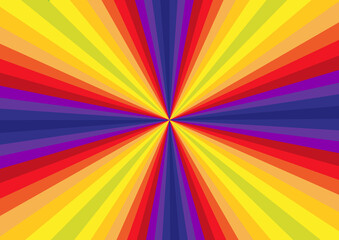 prisme arc-en-ciel rayonnant 