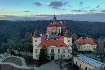 Zamek Walbrzych © sopthedrone