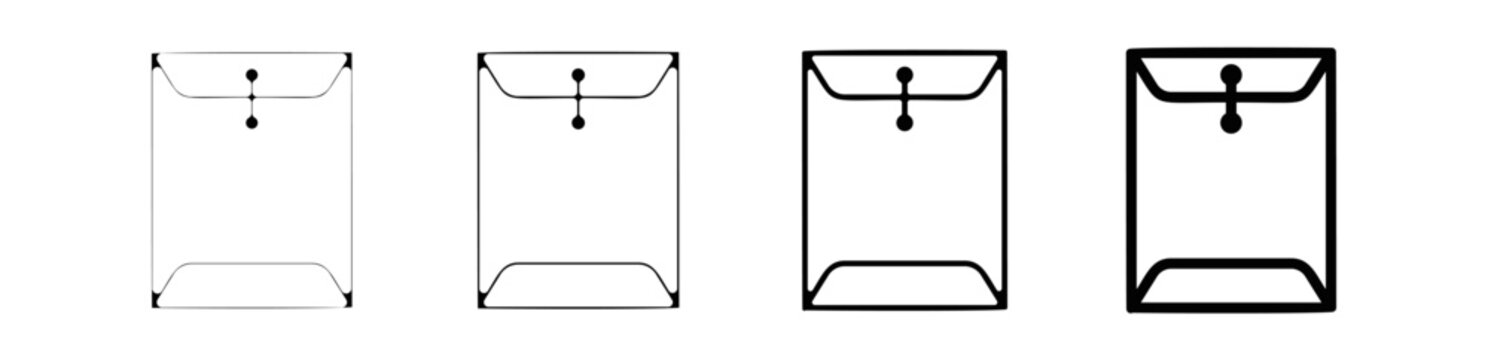 picto logo icones et symbole trace noir enveloppe courrier colis ferme sceller