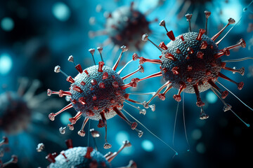 HIV virus  - obrazy, fototapety, plakaty