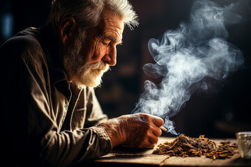 People suffering from smoking-related illnesses 